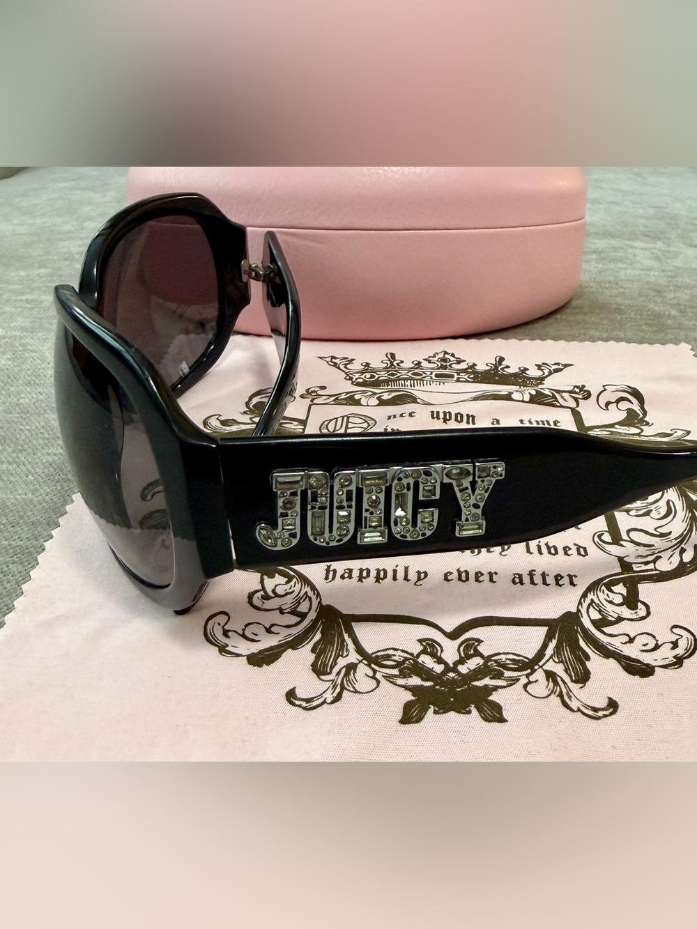 🔥Vintage Juicy Couture Gela (GELA/S) black, vintage, oversized sunglasses🕶️